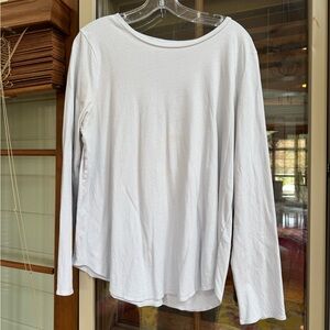 Eileen Fisher Ivory Long Sleeve Top